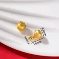 Matte gold sand gold bell charm pendant for DIY jewelry making with size dimensions. - Persimmon Bell (AC4548) / 1 Piece/Pack (15x9.5mm)