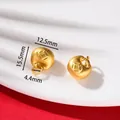 Golden money bag bell charm for DIY jewelry making with dimensions shown - Copper Coin Sycee (AC4548) / 1 Piece (15.5x12.5mm)