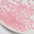 Transparent pink 4x7mm acrylic large hole beads for DIY jewelry and phone chains - 100 Pieces/Pack / Transparent Pink