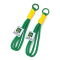 Dragonne tressée verte et jaune avec anneau en métal pour téléphone et clés portable - Porte-clés / 1 Pièce / Vert Épissage Jaune