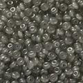 Makroaufnahme von Zongzi grünen Glas-Abakusperlen für DIY-Halsketten und Armbänder - 50 Stück (3x6mm) / Grau