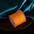 Premium 0.8mm orange chameleon jade thread for DIY hand-woven necklace and jewelry making - Light Orange