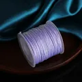 Iridescent purple 0.8mm chameleon braided thread polyester cord for DIY jewelry making - Light Purple