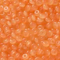 Transluzente orangefarbene Glas-Abakusperlen für handgefertigtes DIY-Schmuckzubehör - 50 Stück (3x6mm) / Orange
