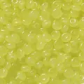 Loose glass abacus beads in Zongzi green for DIY jewelry making and craft projects - 50 Pieces (3x6mm) / Yellow-Green