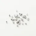 Hoogwaardige zilveren metalen knijpkralen voor professionele sieraden maken en DIY - Witgoud