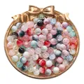 Colorful mixed crackle glass round beads for DIY jewelry making and phone chains - Random Mix