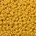 Perles rondelles en verre jaune vif de qualité pour la création de bijoux DIY et artisanat - 50 Pièces/Paquet (3x6.5mm) / Jaune Peint