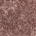 Perles de verre transparentes mauves en forme d'abaque pour la fabrication de bijoux - 50 Pièces/Paquet (3x6.5mm) / Brun Transparent