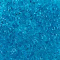 Perles d'abaque en verre bleu transparent pour bijoux DIY - 50 Pièces/Paquet (3x6.5mm) / Bleu transparent