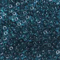Perles abaque en verre bleu transparent de haute qualité pour la création de bijoux - 50 Pièces/Paquet (3x6.5mm) / Bleu Foncé Transparent