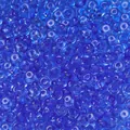 Perles d'abaque en verre bleu roi translucide pour la création de bijoux DIY fait main - 50 Pièces/Paquet (3x6.5mm) / Bleu Foncé Transparent