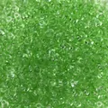 Perles d'abaque en verre vert transparent pour la création de bijoux faits main DIY - 50 Pièces/Paquet (3x6.5mm) / Vert Transparent