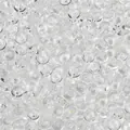 Perles abaque en résine transparente pour matériel de création de bijoux DIY - 50 Pièces/Paquet (3x6.5mm) / Blanc Clair