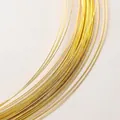 Macro-opname van hoogwaardig verguld koperdraad voor het maken van DIY-sieraden - 0.4mm Koperdraad 2m/5g / 18K Kleurbehoudend Echte Goud