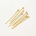 Hochwertige 18K vergoldete Östennadeln für DIY-Schmuckherstellung und handgefertigte Perlenarbeiten - 18K Gold Ösennadel