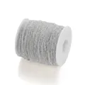 Rocchetto di catena a croce in metallo argento per creazione di gioielli fai-da-te - Larghezza 2mm/5m Confezione / Argento