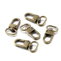 Antiek bronzen draaibare karabijnsluitingen voor DIY-sieraden maken en tassenbeslag - 5 Stuks Verpakking (21*41mm) / Antiek Brons