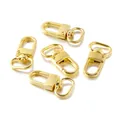 Set van gouden metalen draaibare karabijnsluitingen voor DIY sieraden en tassen. - 5 Stuks Verpakking (21*41mm) / Goud