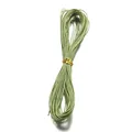 Premium 1mm 3-ply braided light green waxed polyester cord for DIY jewelry making - Bean Green