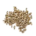Shiny golden oval CCB spacer beads with holes for DIY jewelry making crafts projects - Ellipse / 100 Pieces/Pack (3*5.5mm/Aperture 1mm) / KC Gold