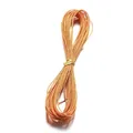 Filo cerato arancione intrecciato a tre capi da 1mm per creazione di gioielli artigianali - Kaki