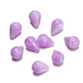 Perles en acrylique marbré violet clair en forme de goutte pour la création de bijoux - Forme de Goutte (11x15mm) / Ensemble de 20 Pièces / Violet