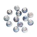Blue marbled ceramic beads 6-12mm for DIY handmade jewelry crafting and accessories - 6mm (20 Pieces/Pack) / Blue And White Marble Pattern
