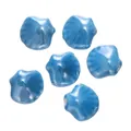 Blauwe schelp keramische kralen 12x13,5 mm voor DIY sieraden en telefoonketting - 5 Stuks / Blauw