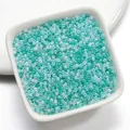 Perline professionali in vetro da 2 mm color verde acqua per creazione gioielli fai-da-te. - 10g (circa 1060 pezzi) / tonalità verdi