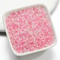 Perline di vetro da 2mm rosa e bianche per la creazione di gioielli e braccialetti - 10g (circa 1060 pezzi) / Serie Rosa Chiaro