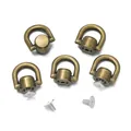 18mm αντικέ χάλκινο κράμα D-ring πόρπες με βίδες για τσάντες DIY - 18mm / Αντίκα Μπρούτζος