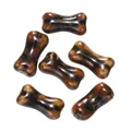 Cuentas de cerámica esmaltada con forma de hueso marrón para hacer joyas de bricolaje - Estilo 19 (Forma de hueso)