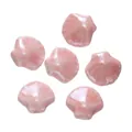 Set roze schelpvormige keramische kralen 12x13,5mm voor DIY sieraden en knutselen - Roze