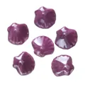 Hoogwaardige paarse schelpvormige keramische kralen 12x13,5mm voor DIY-sieraden en charms - Paars