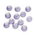 Smooth 6-12mm purple round ceramic loose beads for DIY handmade jewelry accessories - 6mm (20 Pieces/Pack) / Taro Purple