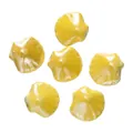 Hoogwaardige 12x13,5mm gele schelp keramische kralen voor DIY sieraden en telefoonkettingen - Geel