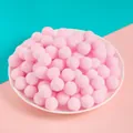 Pompones de felpa de poliéster rosa para joyería hecha a mano y manualidades DIY - Rosa
