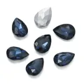 Strass a goccia in vetro blu scuro 10x14mm per creazione gioielli fai da te e unghie - Confezione da 10 / Blu Reale (Stile 16)