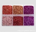 Set de 6 compartimentos de piedras de cristal de colores para manualidades DIY - Set 6 Colores 4 / Caja de 6 rejillas