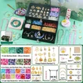 Kit de création de bijoux DIY style ancien pour filles avec perles et pendentifs - Édition Ultime Guochao (1000 Perles) + Boîte à Bijoux en Velours Ancien + Sac