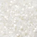 Premium 2mm white translucent cat-eye bugle beads for DIY jewelry crafts and embroidery - 500 Pieces Pack (2mm) / Off White