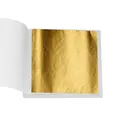 Pan de oro de imitación cuadrado 9x9cm para manualidades y decoración de nail art - Cuadrado / Pack de 100 / Dorado
