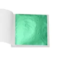 Πράσινα φύλλα χρυσού απομίμησης 9x9cm για DIY ζωγραφική και τέχνη νυχιών διακόσμηση - Τετράγωνο / Πακέτο των 100 / Κυανό