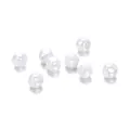 Perle bianche irregolari in finto ABS per la creazione di gioielli fai da te artigianali - Irregolare 08 (AC2293) / 20 Pezzi/Confezione (5.5*6mm)