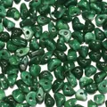 Dark green marbled acrylic beads mimicking natural jade for DIY jewelry making - 50 Pieces / Dark Green