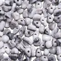 Irregular gray and white marbled acrylic beads imitation jade for DIY jewelry making - 50 Pieces / Dark Gray