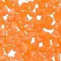 Orange irregular faux jade acrylic beads with holes for DIY jewelry making materials - 50 Pieces / Orange