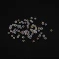 Macro view of iridescent bubble beads for DIY resin crafts and creative jewelry making - 5g / 2-3mm / White