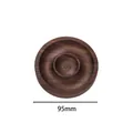 Round 95mm walnut wood beading tray organizer for handmade jewelry and bracelet design - Black Walnut Round Bead Tray
